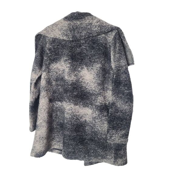 Nanette Lepore Gray Mohair Wool Long Shawl Collar Jacket Old Money Womans Medium - Picture 2 of 6